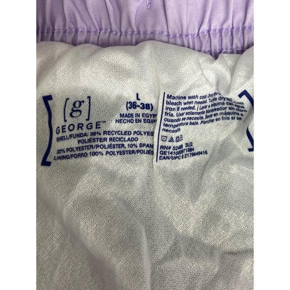 George Eboard Shorts Stretch Quick Dry UPF 50 Blue Stripe Purple Waistband Draws - Picture 9 of 9